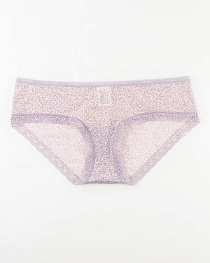 Dámské shorty D3448E - Calvin Klein - S - oranžová se smetanovým vzorem