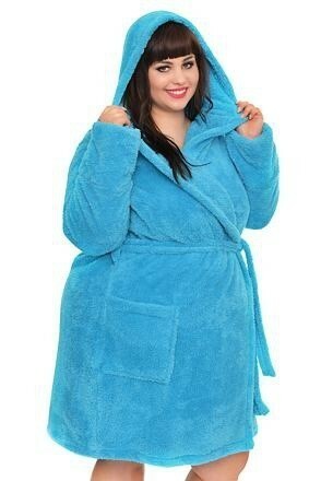 Dámský župan Flora - Madlen Styl - 4XL - tyrkysová