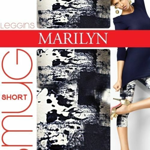Dámské legíny 772 Smug - Marilyn - S/M - bílá/tmavě modrá