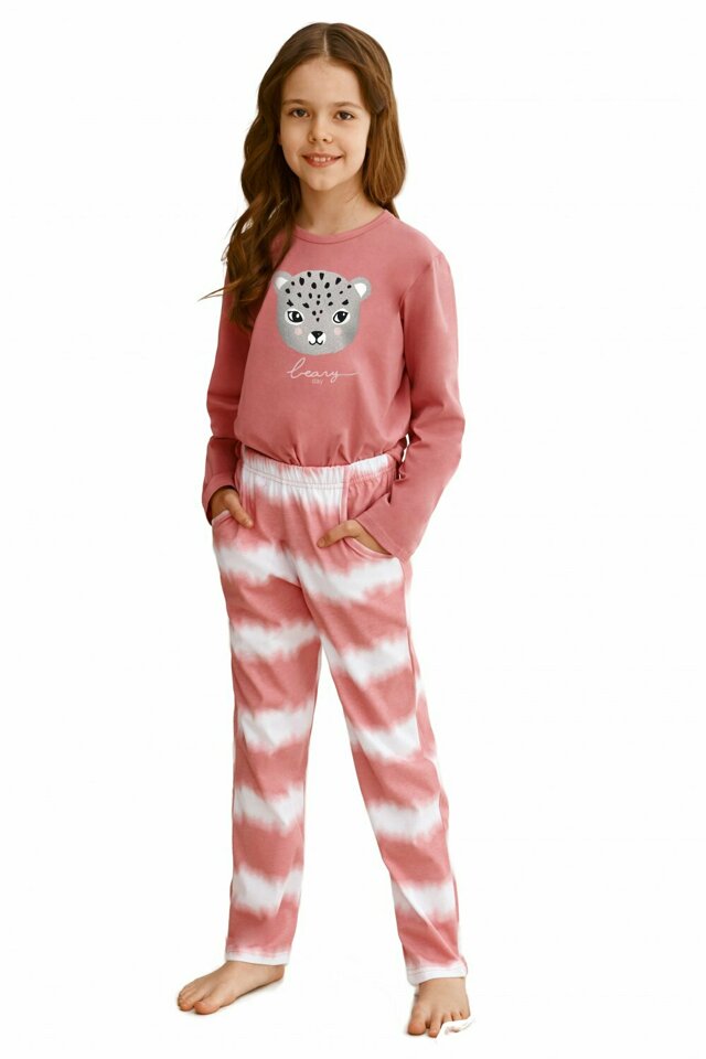 Dívčí pyžamo 2587 Carla pink - TARO - 104 - růžová