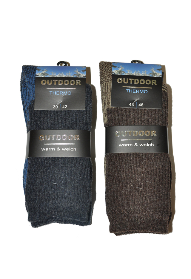Pánské ponožky WiK 20653 Outdoor Thermo A'2 - 43-46 - hnědá