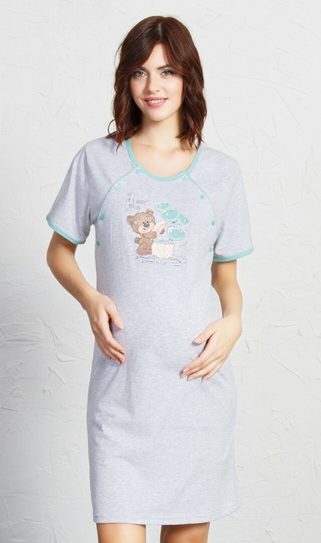 Dámská noční košile mateřská Méďa s dárkem