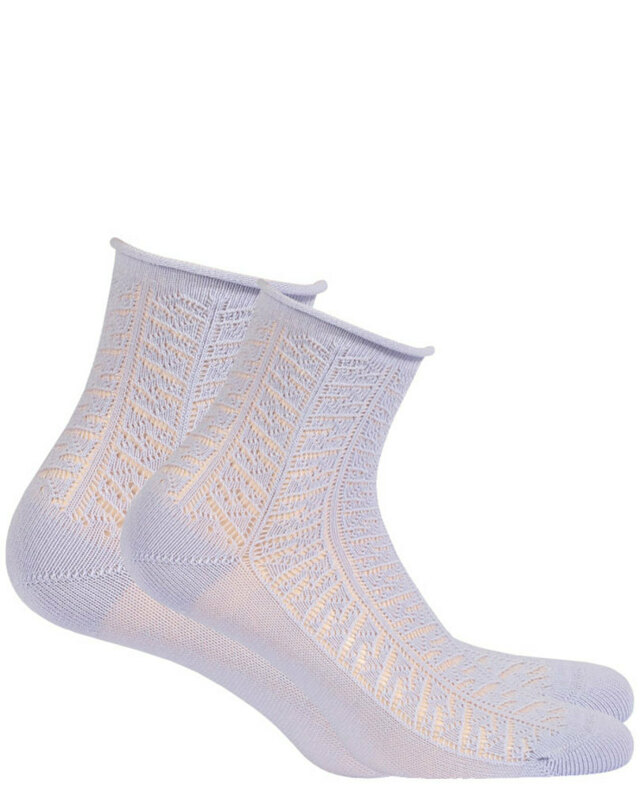 Ažurové dámské ponožky - MILKA - UNI