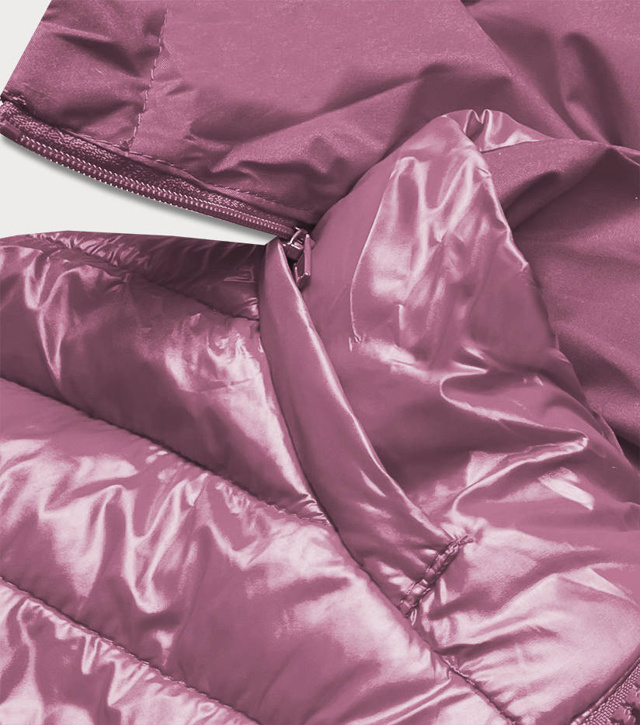 Oboustranná fialová dámská bunda (6808-259) - S (36) - odcienie fioletu