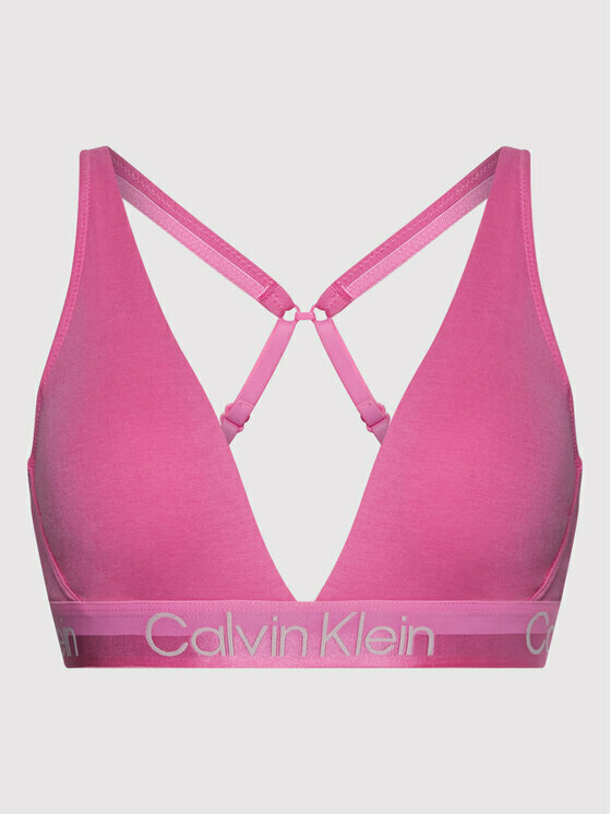 Dámská sportovní podprsenka QF6683E - TO3 - Hollywood růžová - Calvin Klein - XS