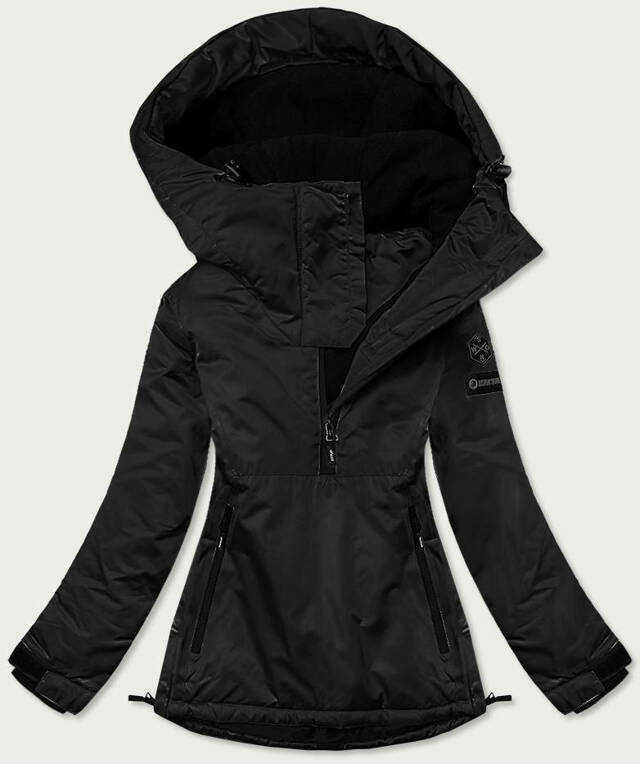 Černá dámská zimní klokaní bunda (B2361) - L (40) - černá