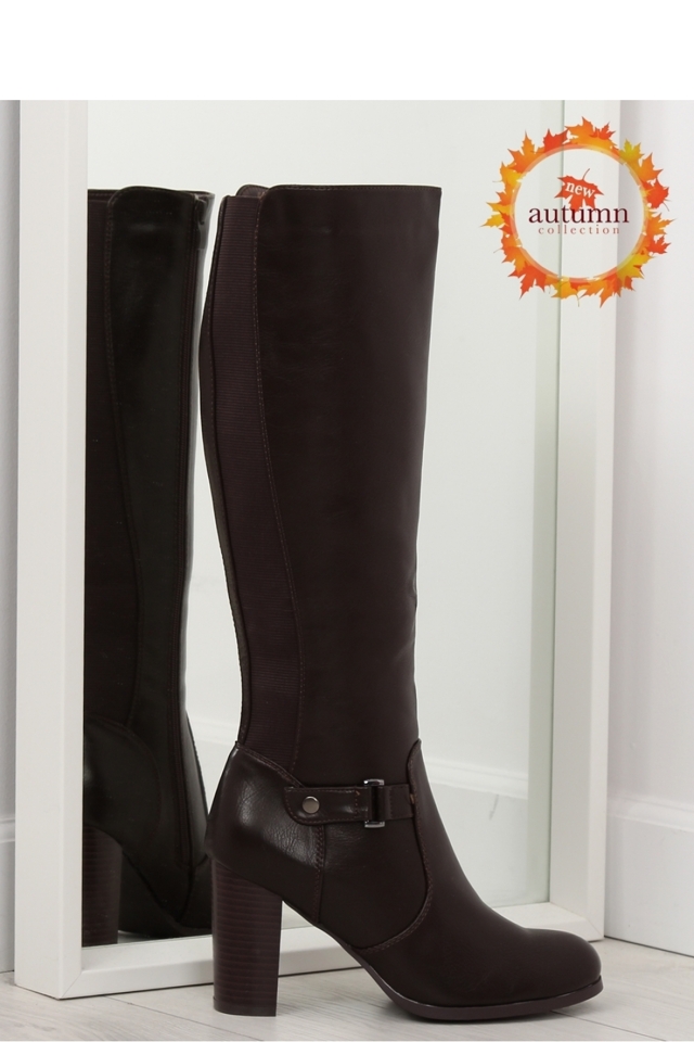 Kozačky na podpatku model 124024 Inello - 39