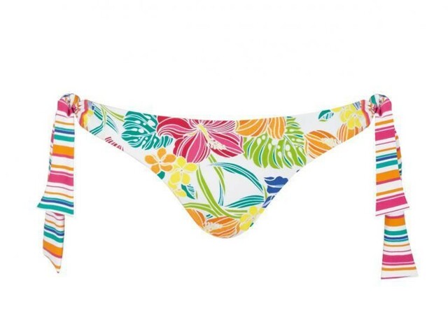 Spodní díl plavek sloggi swim Pink Summer Tanga 02 - 36 - světlá kombinace růžové (M019)