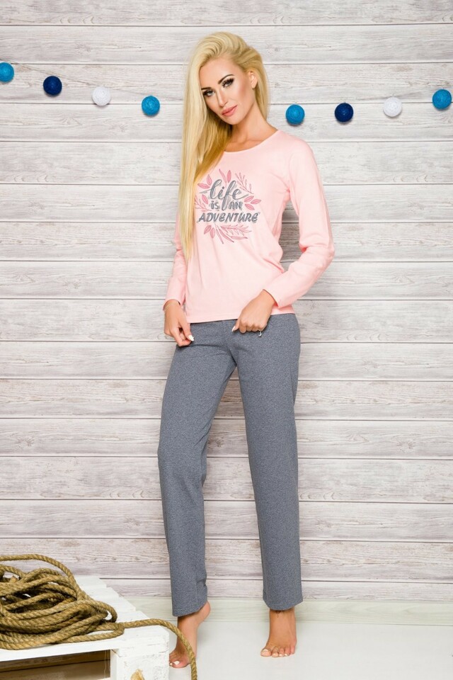 Dámské pyžamo 259 Sylwia pink - 3XL - růžová