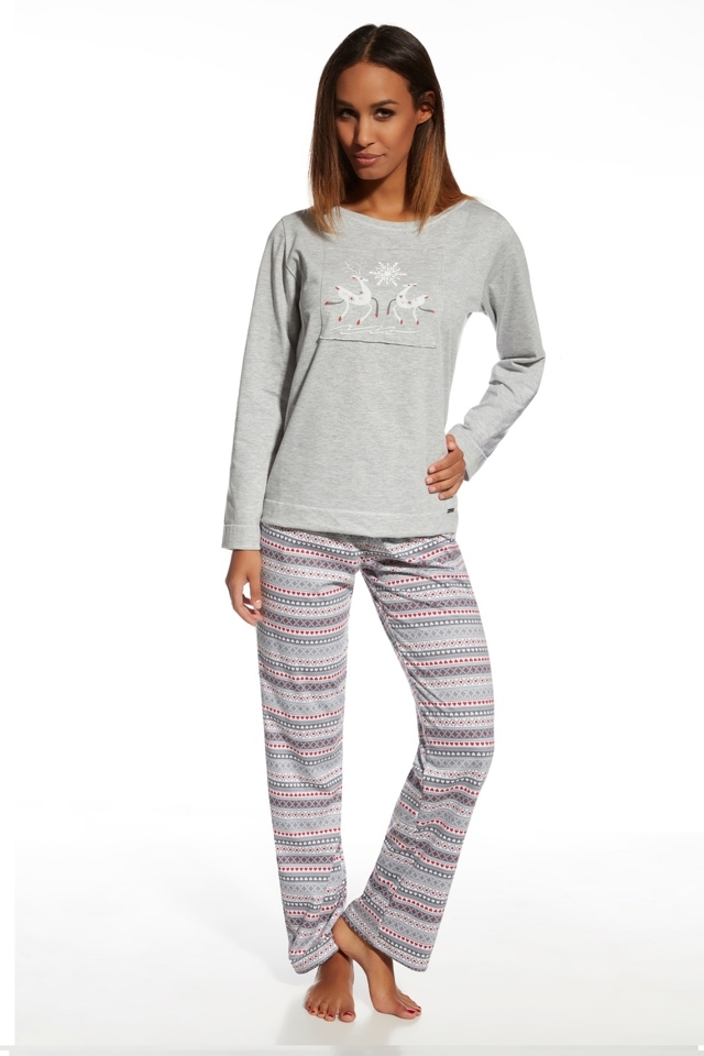 Dámské pyžamo 655/105 Snowflake - XL - melanž