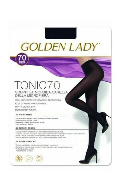 Dámské punčochové kalhoty Golden Lady Tonic 70 den - 2-S - marrone scuro/odc.hnědá