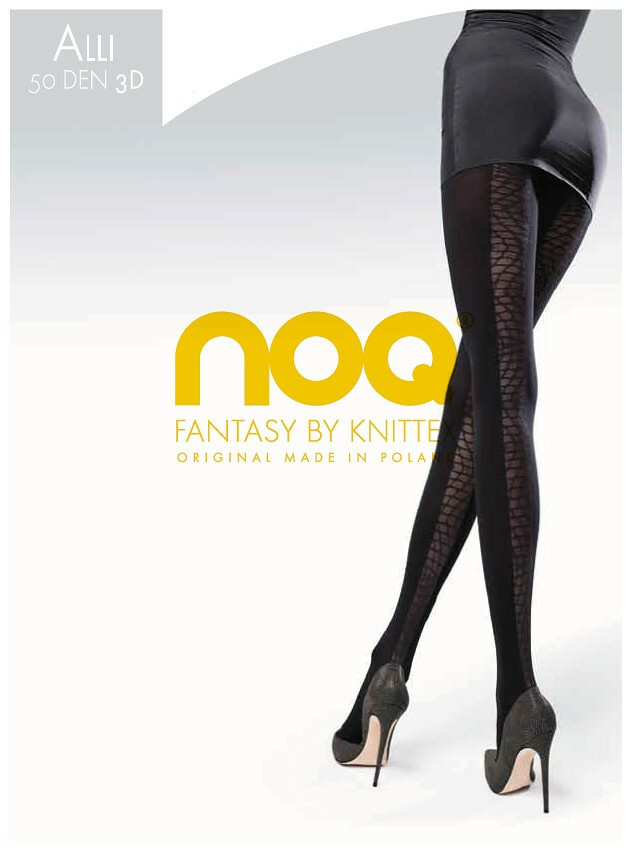 Punčochové kalhoty Knittex Noa Alli 3D 50 den - 2-S - denim/odstín modré