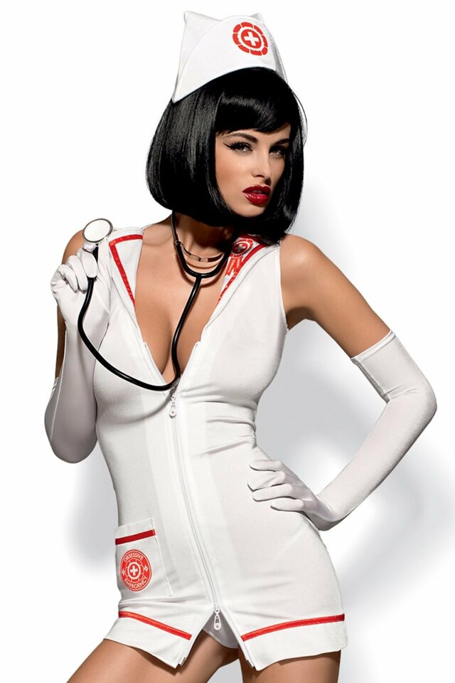Erotický kostým Emergency dress stetoskop - S/M - viz foto