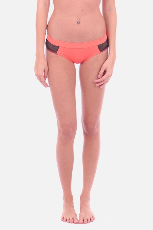 Calvin Klein Plavky Hipster Hot Coral Spodní Díl - XS