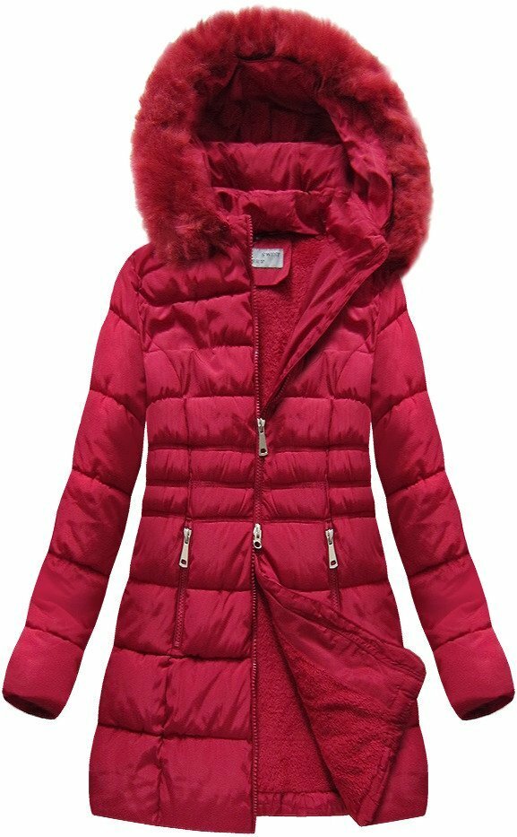 Dámská zimní bunda prošívaná B1053 - S.WEST - 5XL - staro-růžová