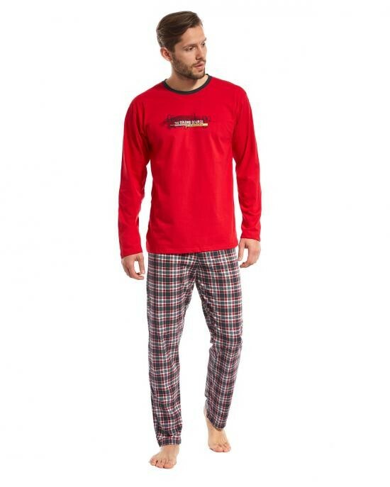 Pánské pyžamo 124/87 Display - Cornette - XXL - červená