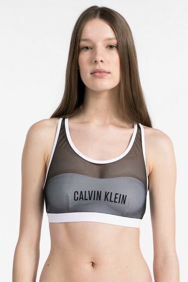 Vrchní díl plavek KW0KW00236-001 bíločerná - Calvin Klein