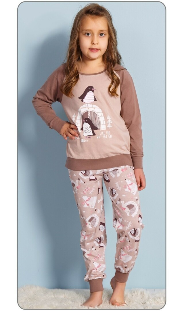 Dětské pyžamo dlouhé Tučňáci