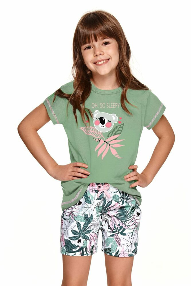 Dívčí pyžamo Hanička zelené s koalou - 86