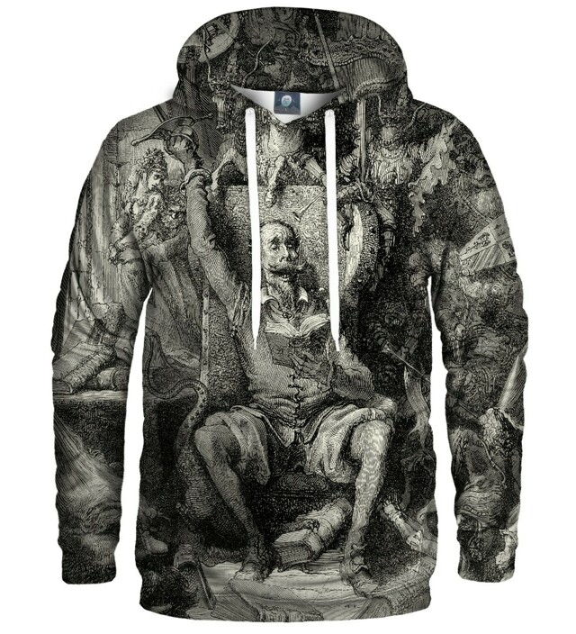 Aloha From Deer Dore Series - Don Quixote Hoodie H-K AFD493 Grey - XS