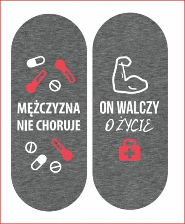 Ponožky se životními pravdami a návody SOXO "WALKA O ŻYCIE" (Válka o život)