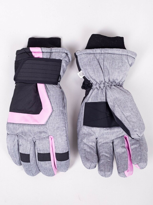 Dámské zimní lyžařské rukavice Yoclub REN-0261K-A150 Grey - 20