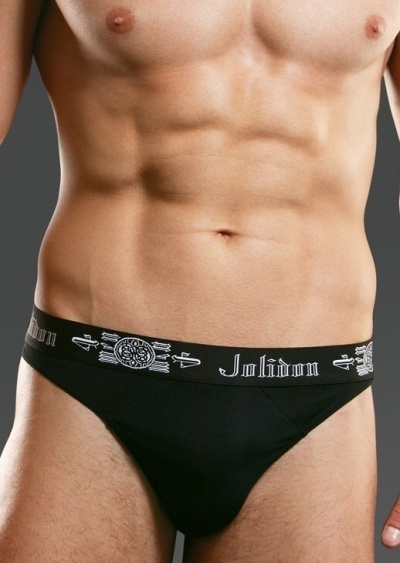 Pánská tanga Jolidon N82 černá - S - Černá