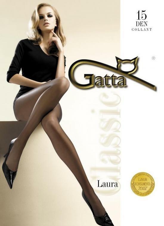 Punčochy Laura 15 den - Gatta - S - černá