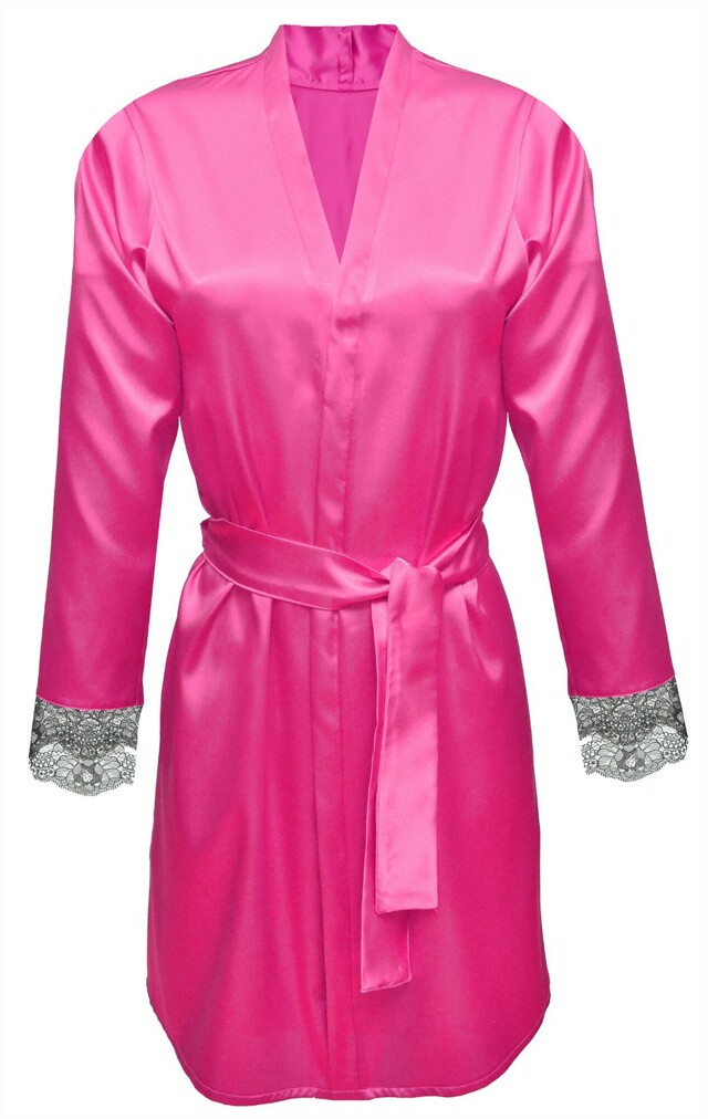 Dámský župan DKaren Housecoat Gina Dark Pink - 2XL - tmavě růžová