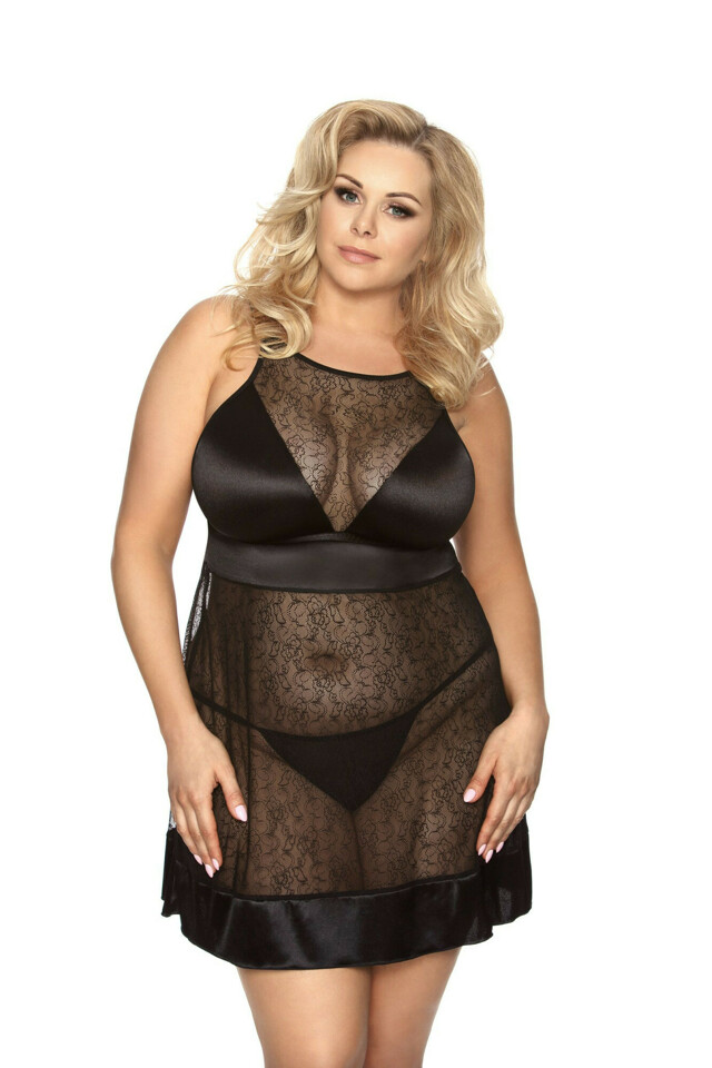 Sexy košilka Elisya chemise + tanga ZDARMA! - Anais - XXXXXL/XXXXXXL