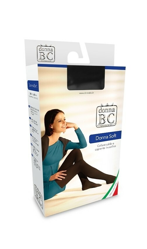 Punčochové kalhoty Donna B.C Soft Akryl S-XL - 3-L - fumo/odstín šedé