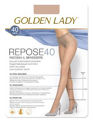 Dámské punčochové kalhoty Golden Lady Repose 6-2XL 40 den - 6-XXL - daino/odc.béžová