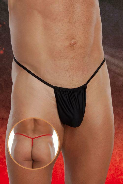 Pánská tanga 4470 black - S/L - černá