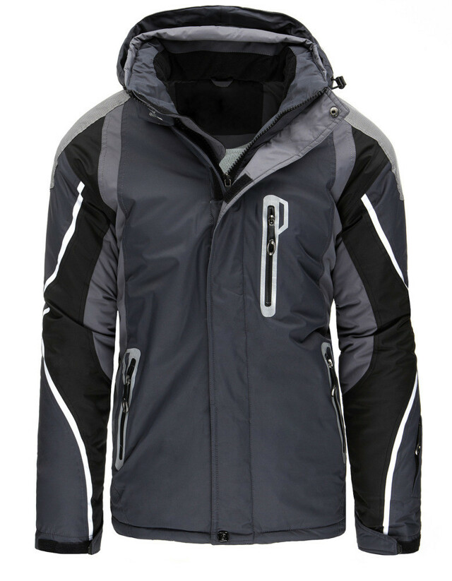 Pánská zimní lyžařská bunda s kapucí TT-8253 (tx1888) - GOODFRIENDS
