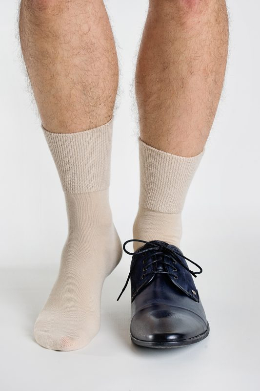 Antibakteriální netlačící ponožky Regina Purista - 39-42 - béžová