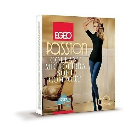 Punčocháče Egeo Passion Soft Comfort 60 den S-L - 2-S - mocca/odstín hnědé