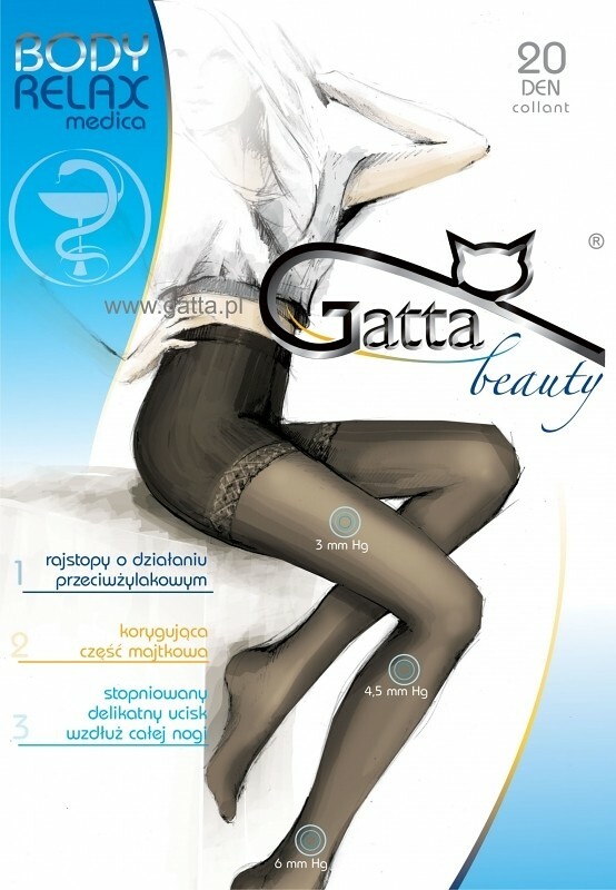 Punčochové kalhoty Gatta Body Relax medica 20 den 2-4 - 2-S - béžová/odstín béžové
