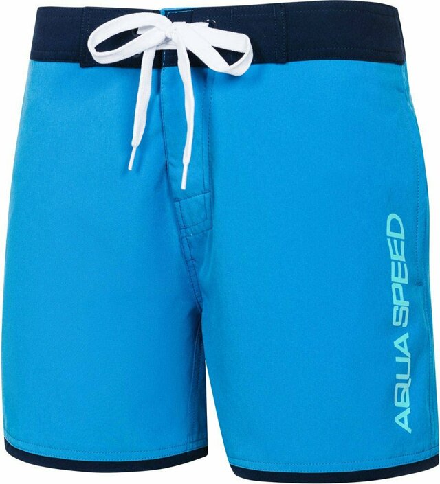 AQUA SPEED Plavecké šortky Evan Junior Blue/Navy Blue - 10/12