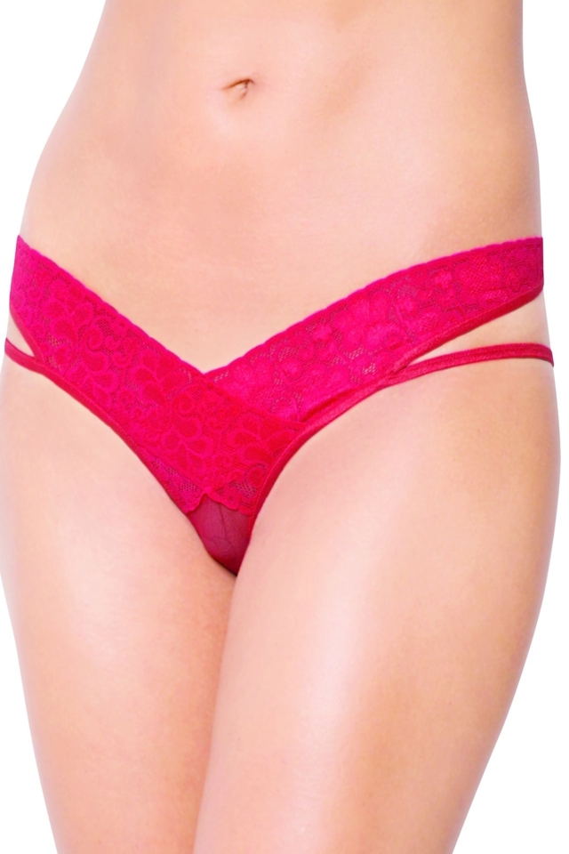 Erotické kalhotky 2438 red - SOFTLINE COLLECTION - S/M - červená