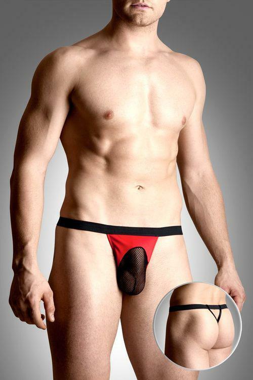 Pánská erotická tanga 4494 red - M/L - červená