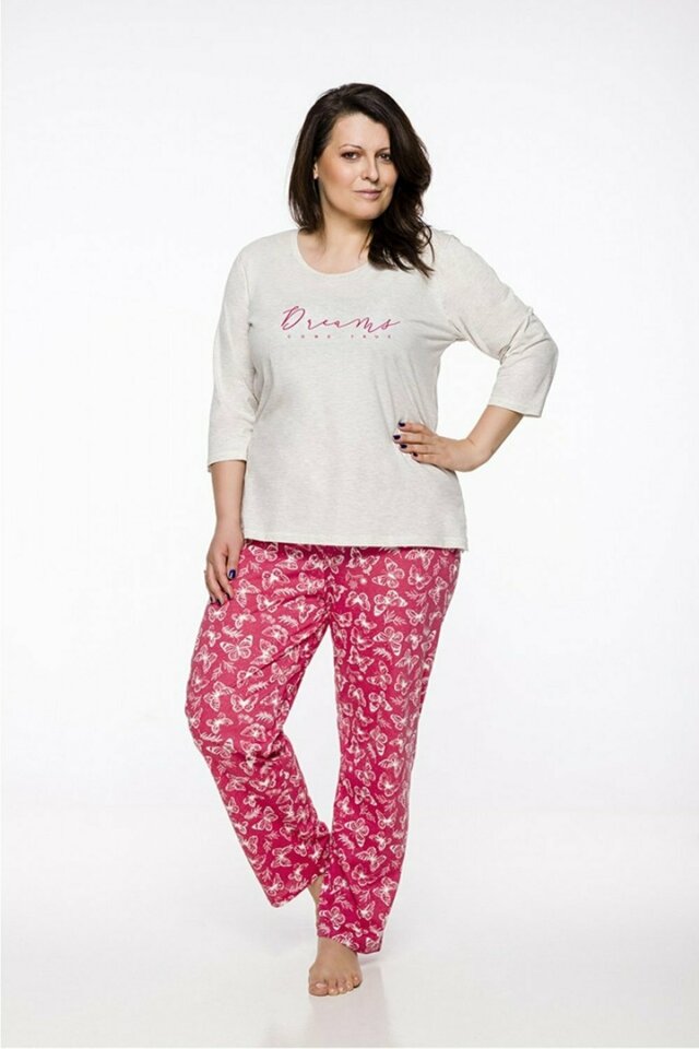 Dámské pyžamo 2330 Irma grey - TARO - XXL - šedá