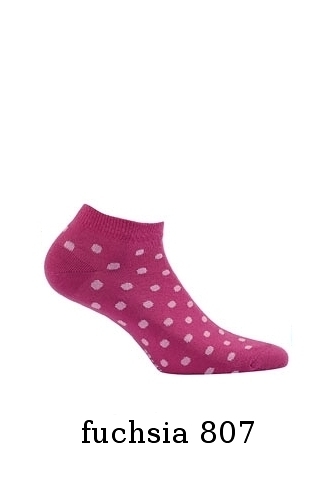 Dámské vzorované kotníkové ponožky Wola Perfect Woman W81.01P - 39-41 - milka