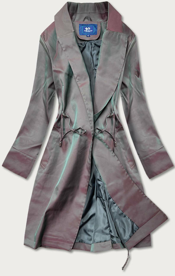 Tenký dámský kabát chameleon (AG5-011) - S (36) - vícebarevné