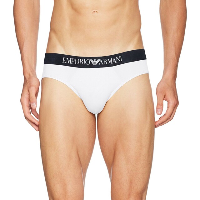 Slipy 111549CC747 bílá T|O Emporio Armani - L - bílá