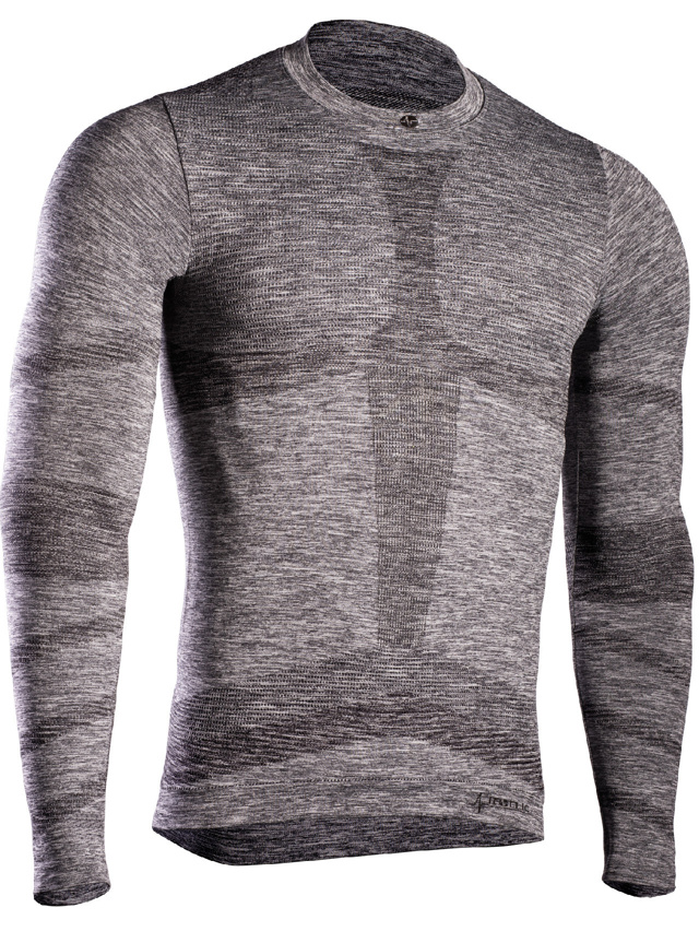 Pánské termo triko s dlouhým rukávem IRON-IC (fleece) - šedá Barva: Šedá-IRN, Velikost: - XXL