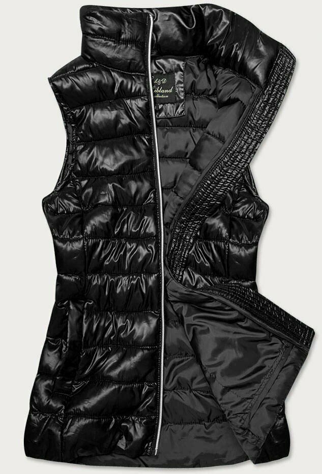 Černá prošívaná dámská vesta (7002) - XXL (44) - odcienie czerni