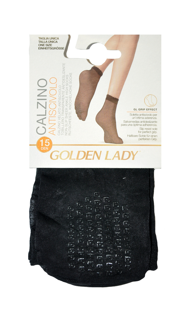 Dámské ponožky Golden Lady 16G Antiscivolo ABS 15 den A'2 - univerzální - sahara/odc.béžová