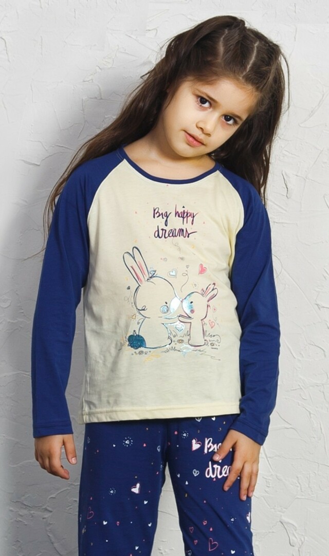 Dětské pyžamo dlouhé Malí králíci