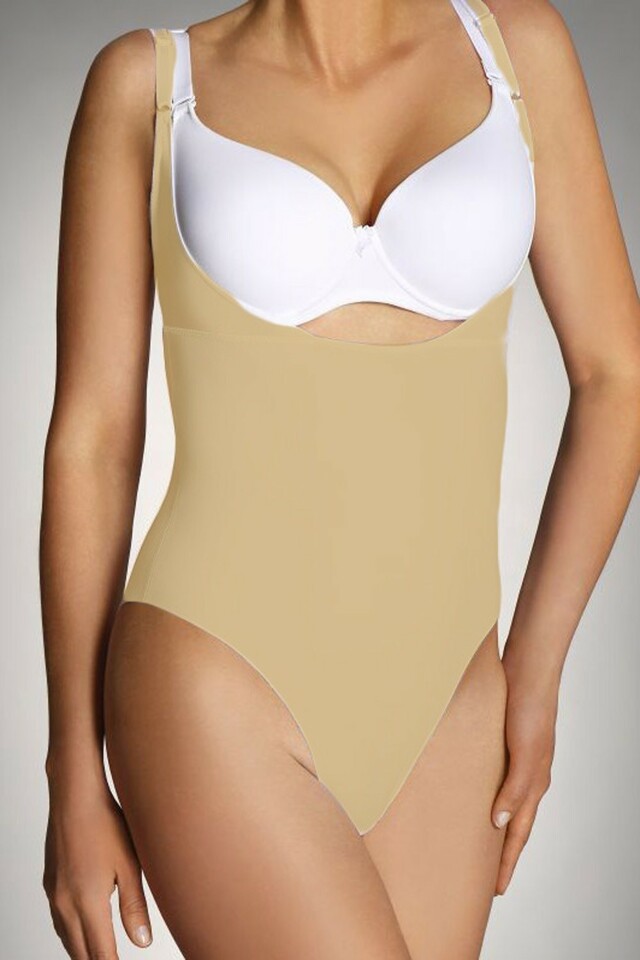 Dámské body Vincenta beige - S - béžová