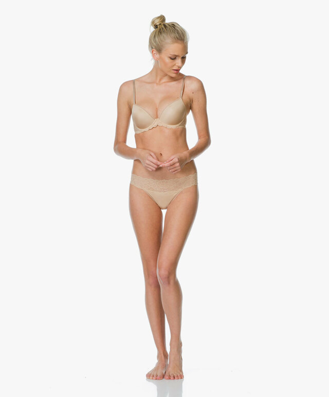 Podprsenka s kosticí QF1444E tělová - Calvin Klein